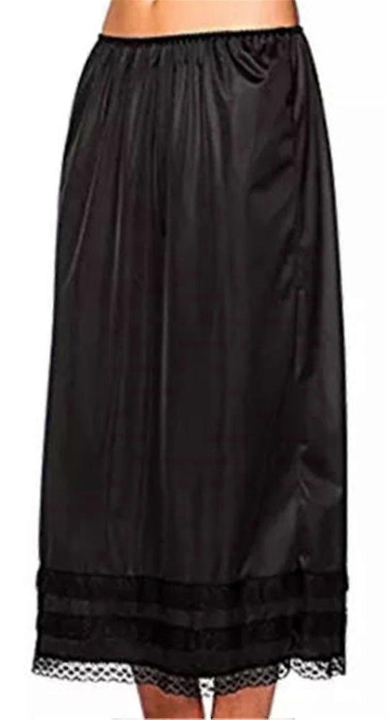 المرأة الدانتيل التنورة تحت ثوب نسائي تحت اللباس تنورة طويلة تنورة السلامة كبيرة الحجم