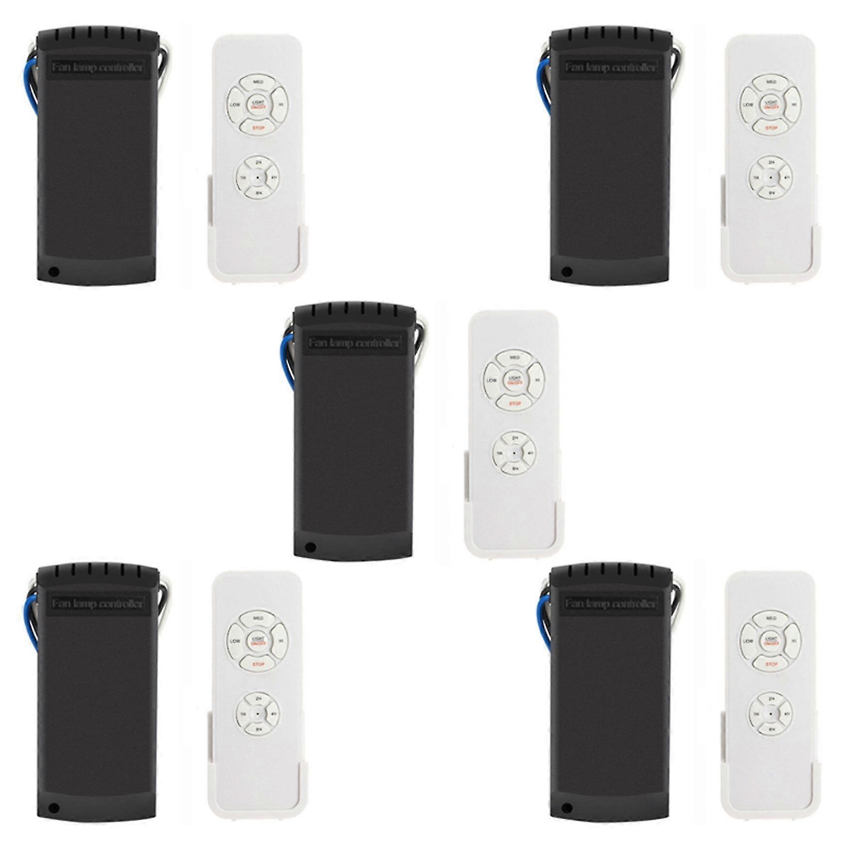 5x Universal Ceiling Fan Light Remote Control Kit Wireless Switches