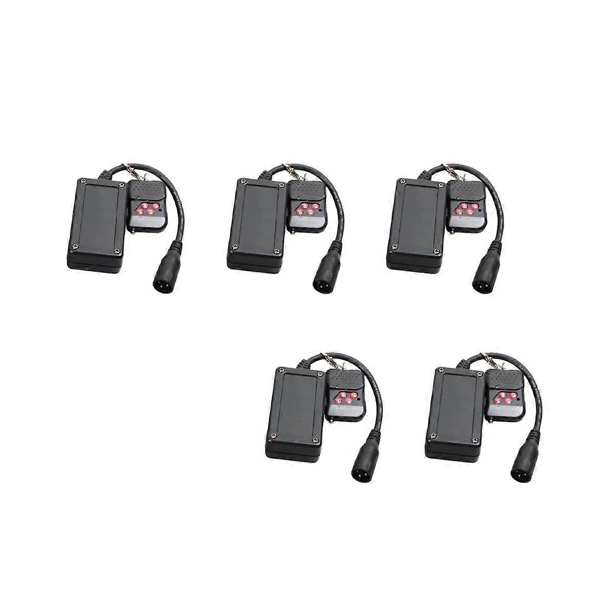 5 Pcs 3 Pins XLR Wireless Remote Control Receiver for Smoke Fog Machine DJ Stage Controller Receptor Fogging 400W 900