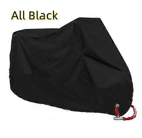 חיצוני אופנוע כיסוי אופניים כל העונה עמיד למים עמיד לאבק UV-שחור