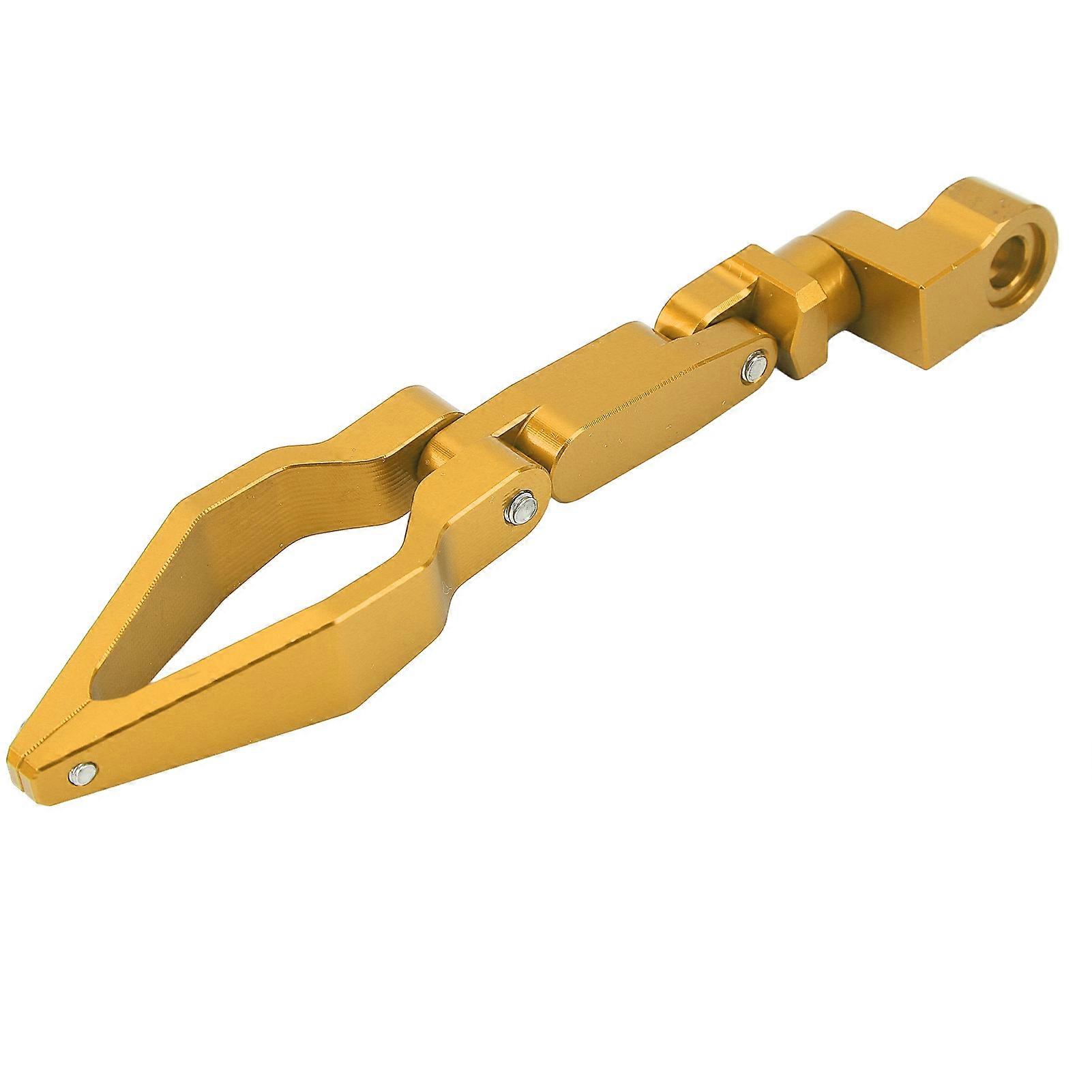 Καλώδιο σωλήνων πετρελαίου κλιπ κράμα αλουμινίου πτυσσόμενο καθολικό για μοτοσικλέτα ηλεκτρικό σκούτερ βρωμιά ποδήλατο ATV χρυσό