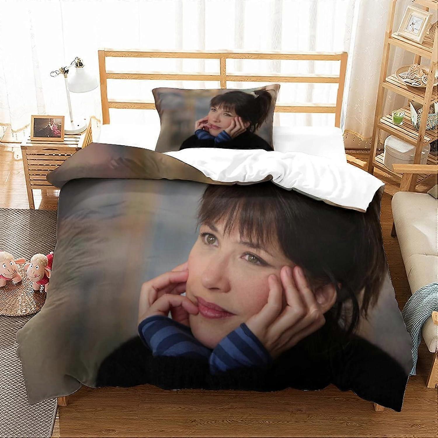 طقم مفروشات صوفي مارسو ل Flatfoosie مع أكياس وسائد ، غطاء لحاف ممثلة مع إغلاق بسحاب ، ستوكات ناعمة بسيطة 135 * 200 سم