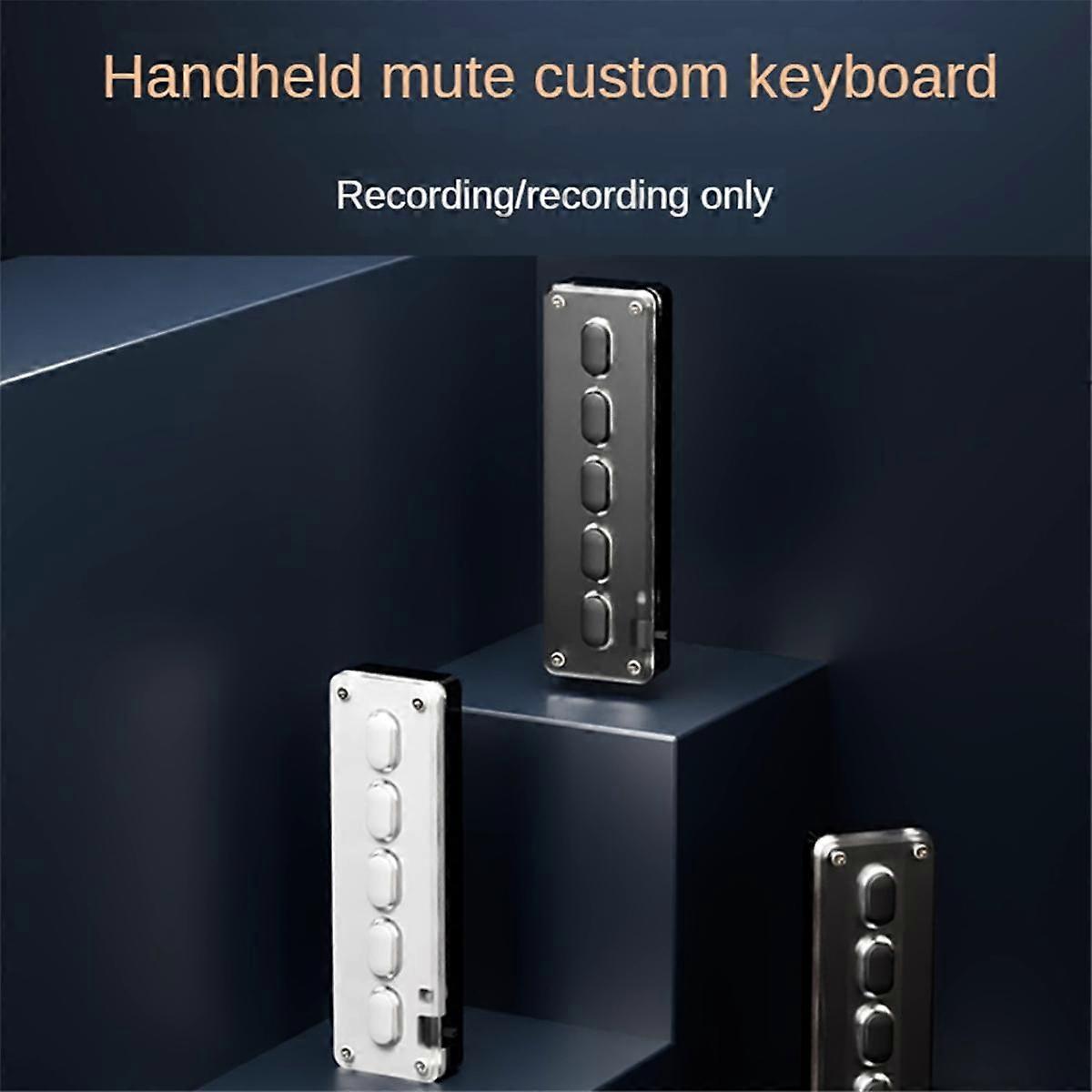 5 Keys Custom Keypad Macro Programmable Bluetooth Keyboard Copy Paste ...