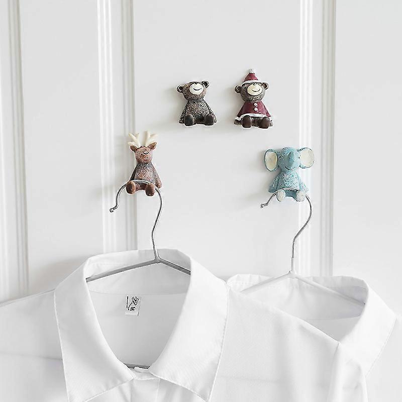 Cute Cartoon Hooks Wall Key Hook Bedroom Kitchen Interior Small Objects Viscose Hook Decorative For