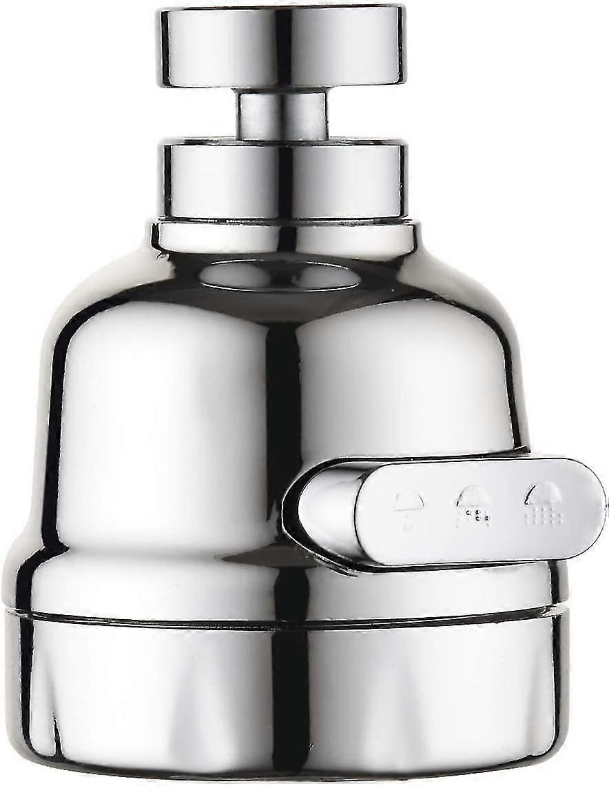 360 Rotatable Kitchen Faucet High Pressure Power Spray Moveable Kitchen Tap Head 3 Modes