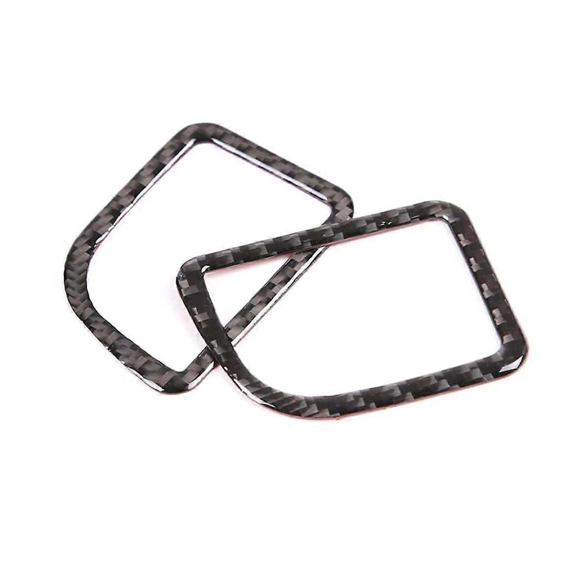 For A90 2019-2023 Soft Carbon Fiber Center Control Dashboard Side Air Outlet Cover Sticker Interior