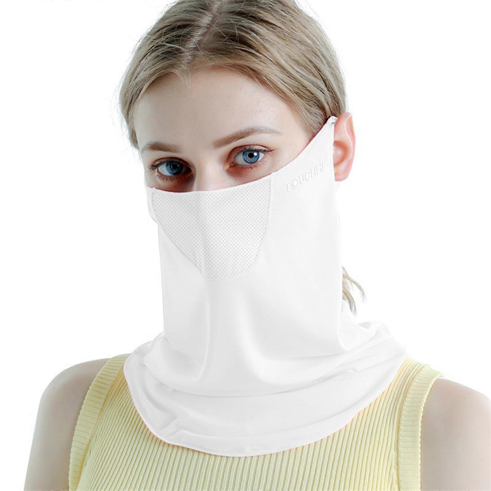 Ice Silk Sunscreen Mask Women's Three-dimensional Thin Breathable Face Mask In Summer