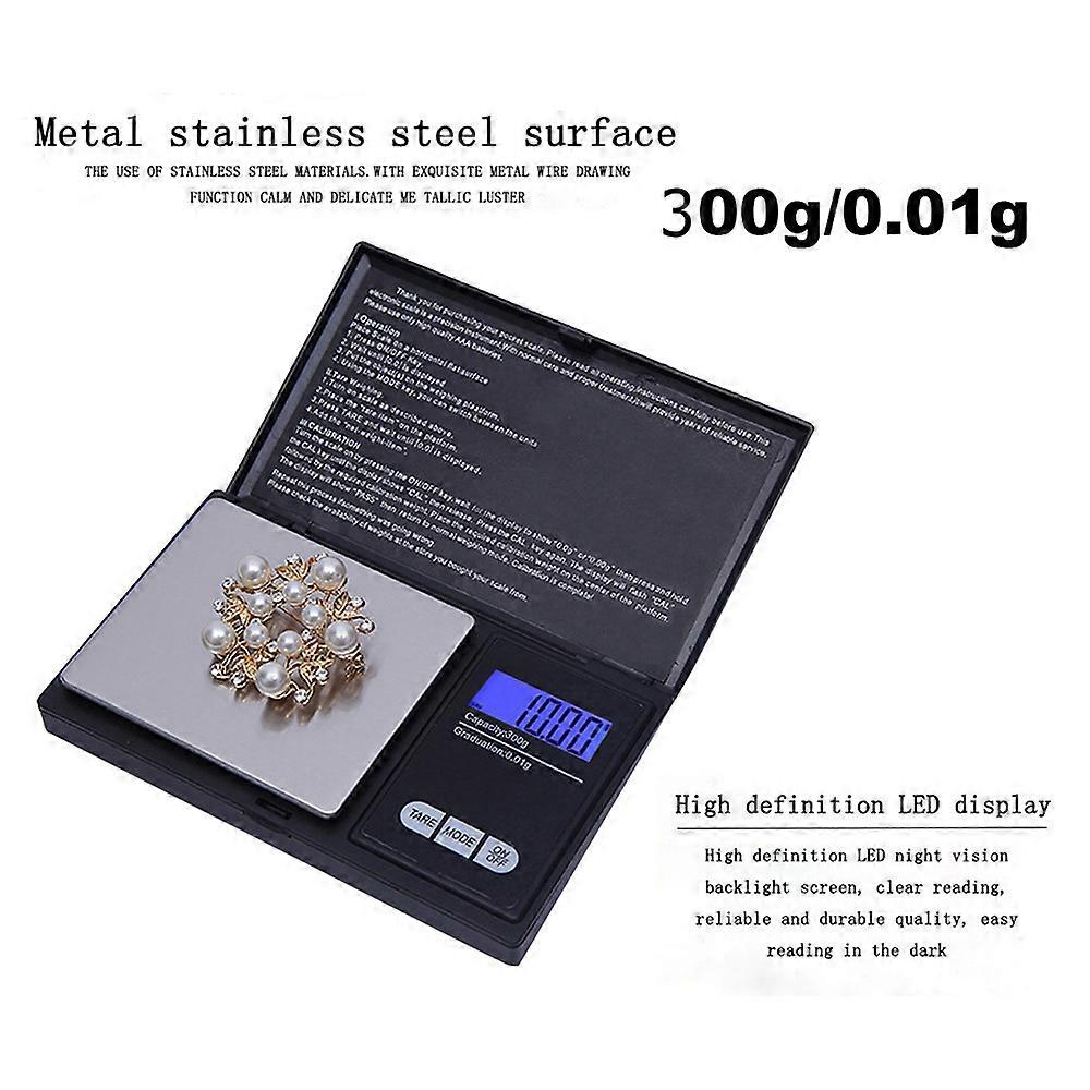 300g/0.01g High Precision Digital Electronic Scale for Jewelry Reloading Kitchen