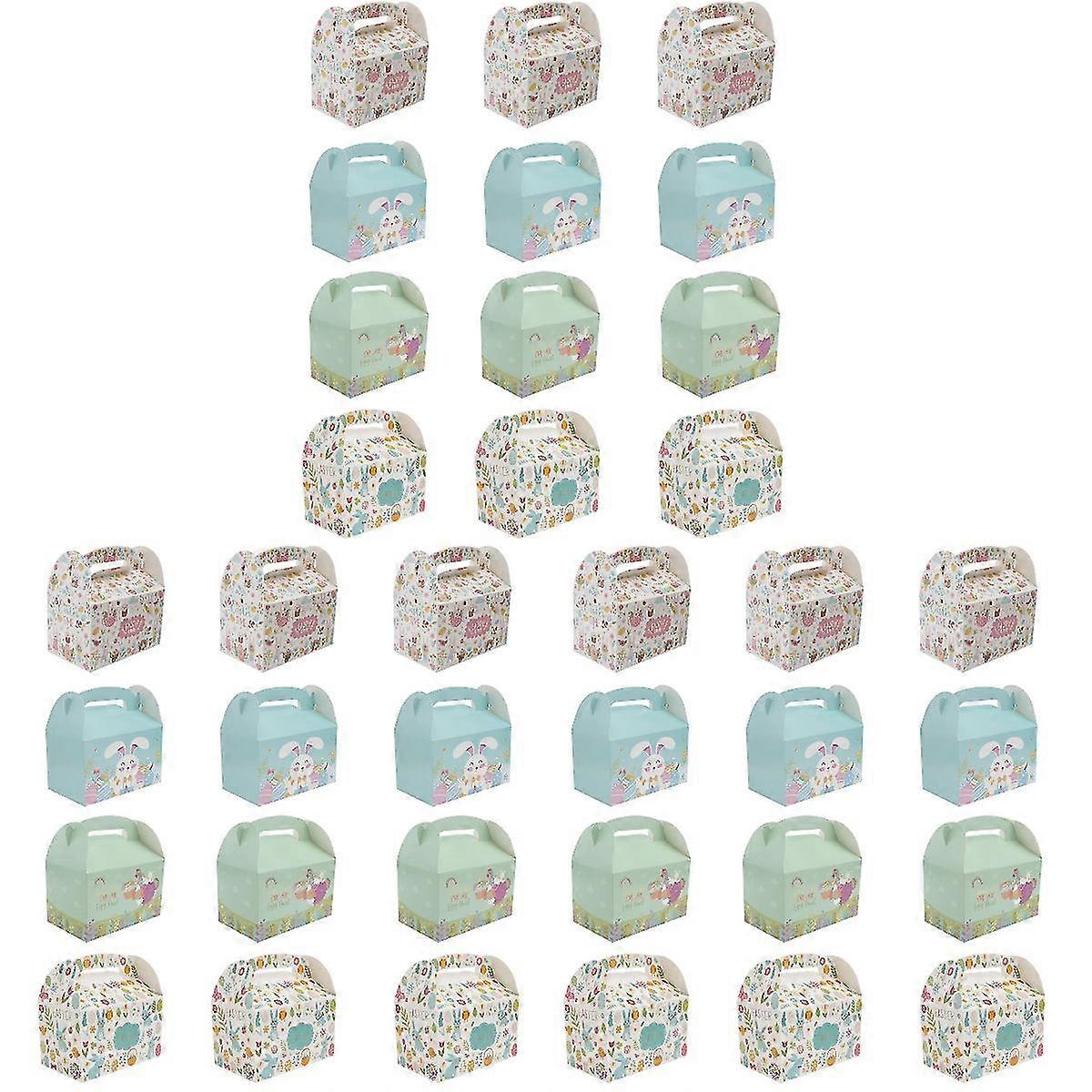 36 Pcs  Creative Easter Gift Boxes Easter Gift Packing Box Easter Egg Storage Box