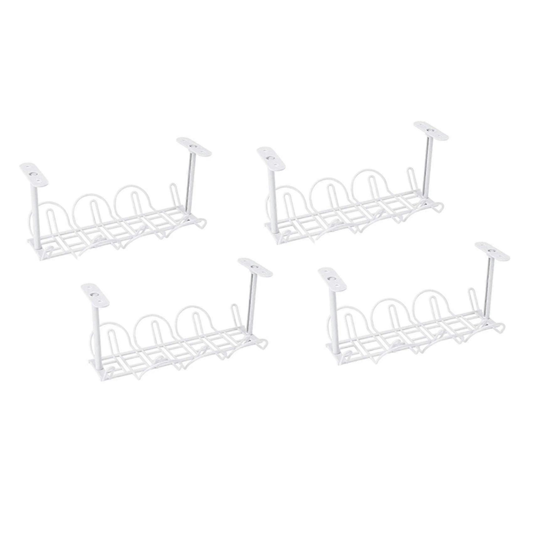 Desk Cable Management 2 Pack Cable Management Tray Compatible With Office & Home
