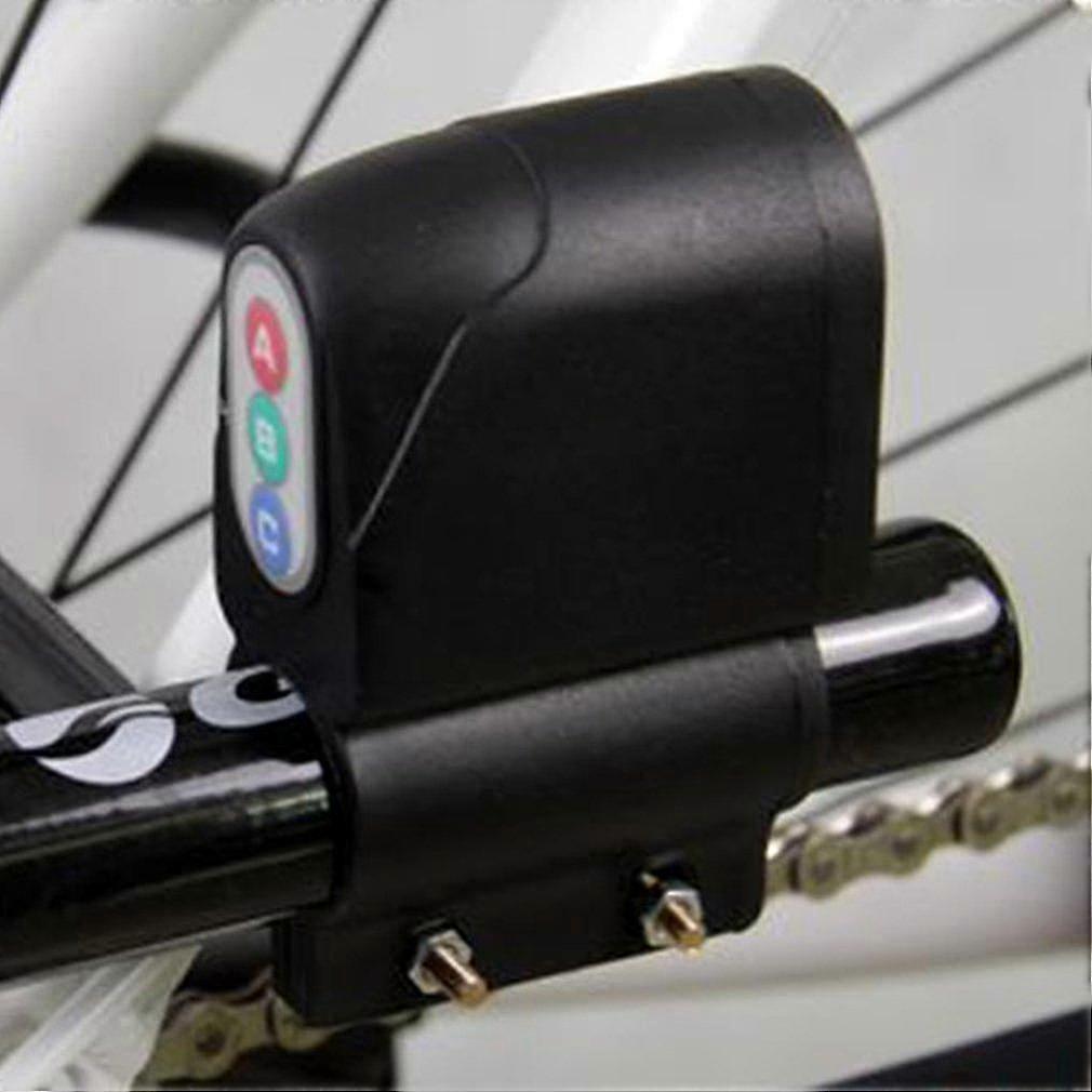 Bike Bicycle Cycling Security Waterproof Password Alarm Anti Theft Lock
