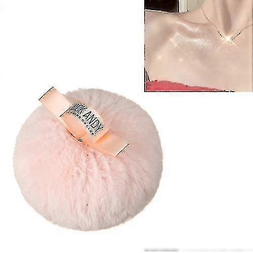 Peach High Gloss Loose Powder Setting Ball Clavicle Glitter Hair Ba...