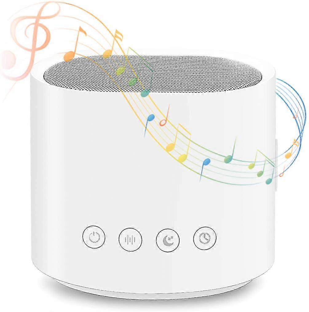 White Noise Machine - Portable Sleep Therapy Machine For Baby/kid/adults/office, 26 Soothing Sound For Sleeping & Relaxing, 2 Auto-off Timer, Usb Char