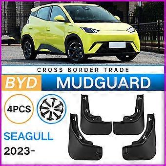 Excellent 4x Tyre Mudflaps Mudguards Fit for BYD Seagull 2023 Mudguards Tire Fenders Mud Flaps Wheel Guards Accessories ABS waterproof