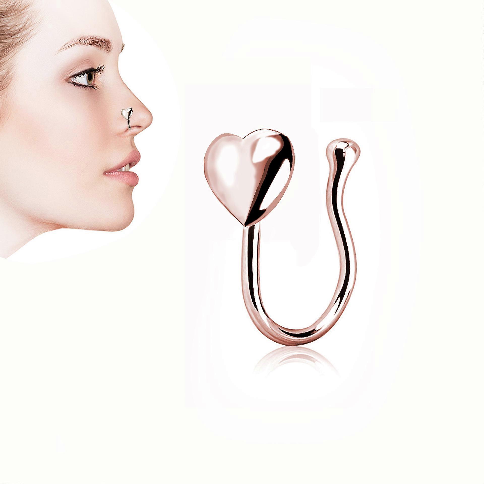 Piercing smykker elsker nese stud nesering, rose gull