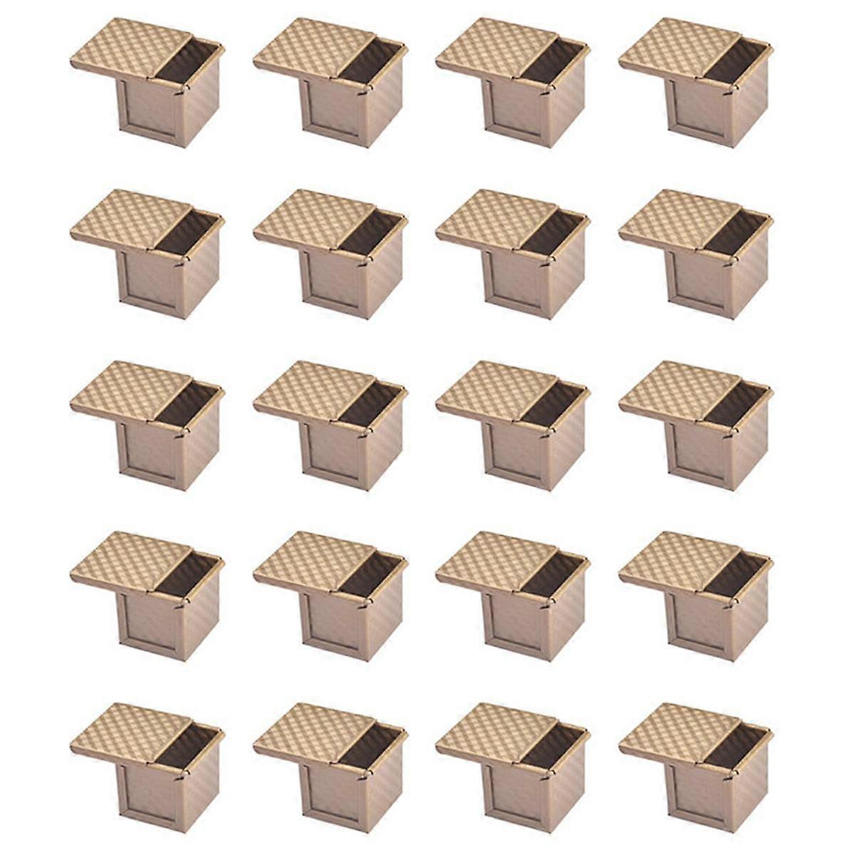 20X Platz Laib Pan mit Deckel Toast Form Brot Pan Pullman Laib Pan mit Abdeckung