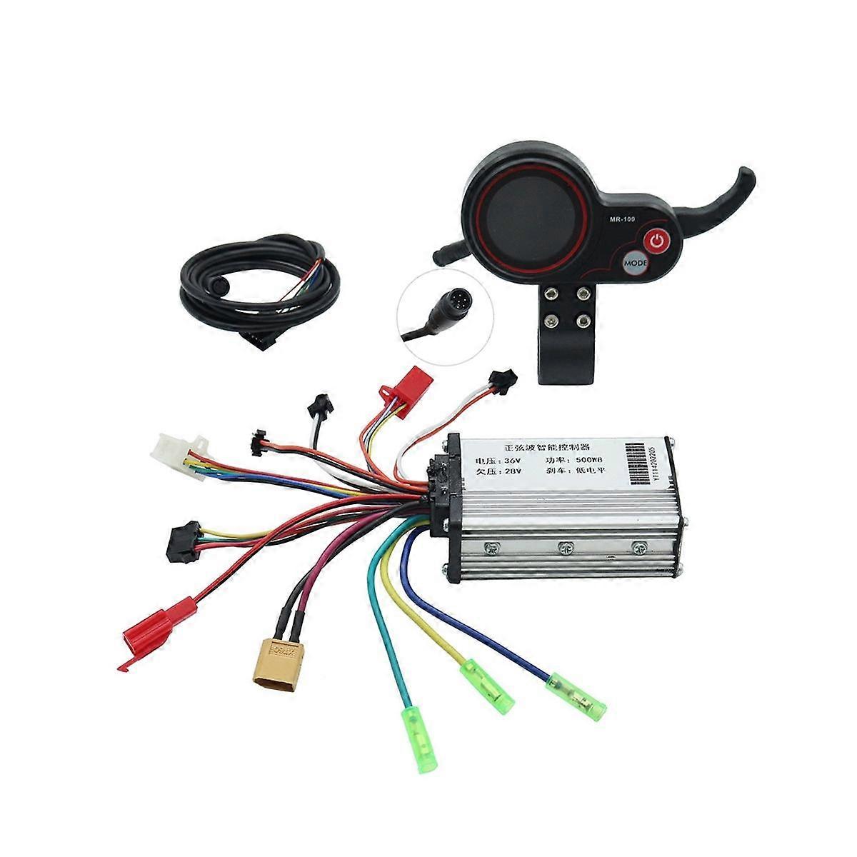36V 500W Controller MR-100 LCD Display Meter Dashboard Kit for Electric