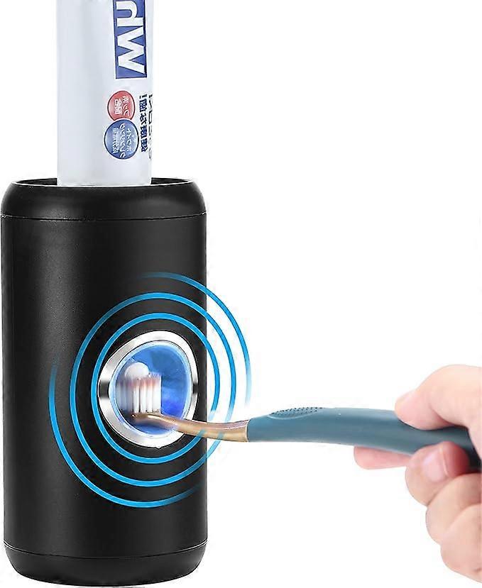 Full automatic toothpaste extruder Black toothpaste dispenser 72 * 137mm