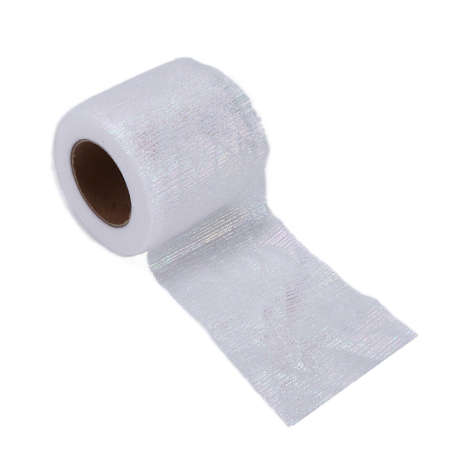 Tulle Roll Symphony Line Mesh Roll Manuell DIY hodeplagg Bowknot Mesh Fabric TilbehørWhite