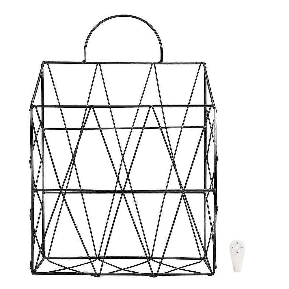 Iron Wall Mounted Bathroom Storage Basket Organizer