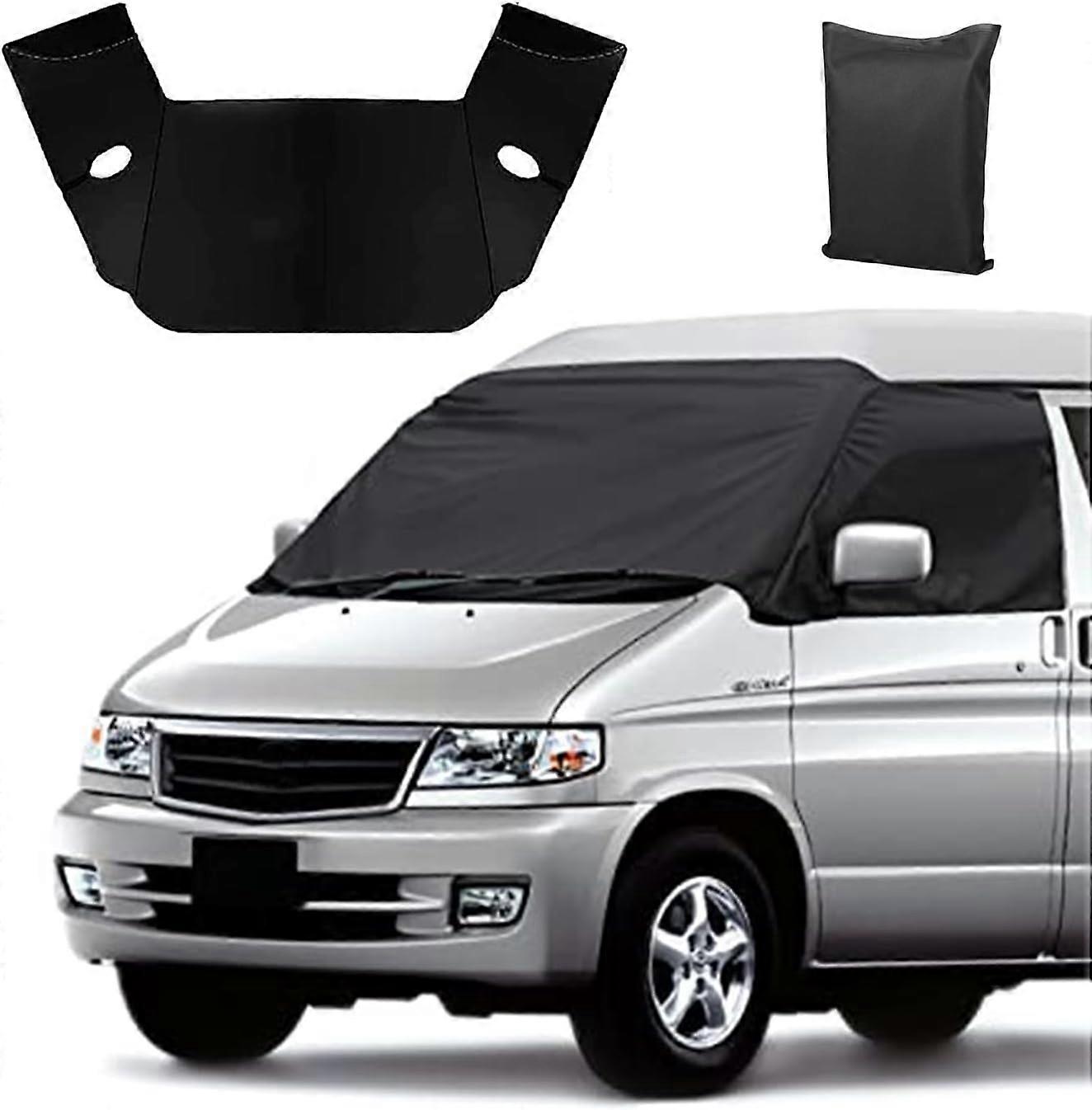 Car Windscreen Cover Front Window with Mazda Bongo, 600D Car Windshield Frost Cover, Car Front Screen Window Sunshades, Perfect Resists Frost Snow Ice