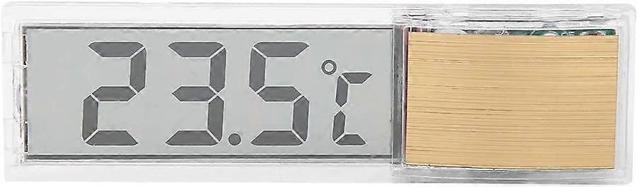 Aquarium Electronic Thermometer Digital Display LED Induction Crystal 3D LCD Fish Tank Aquarium Thermometer Small Size Temperature Measurement Meter M