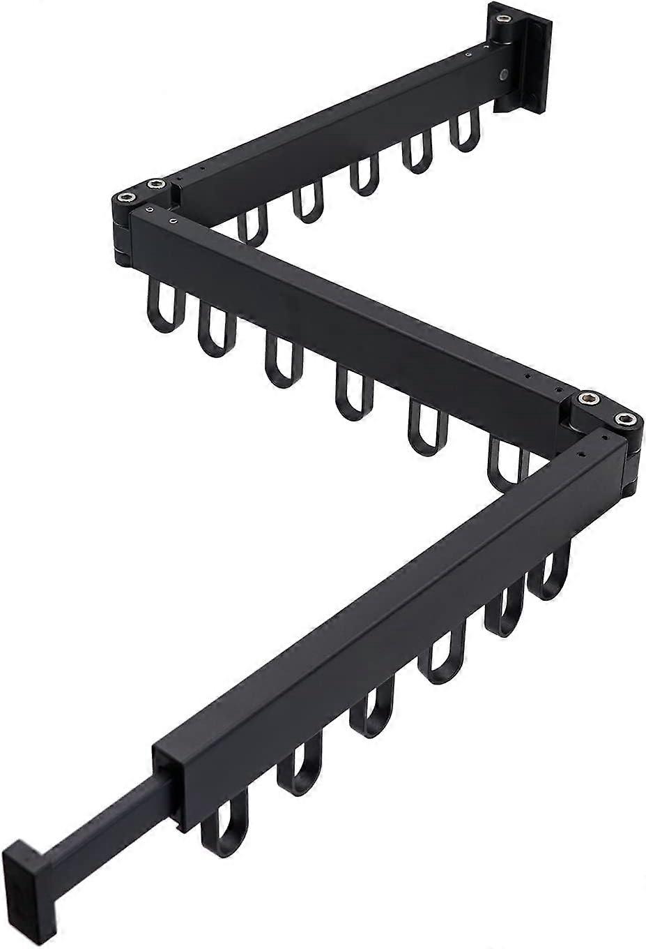 Black folding drying rack