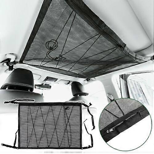 Car Auto Roof Ceiling Cargo Net Mesh Storage Bag Pouch For Camper Caravan Van 88x66cm