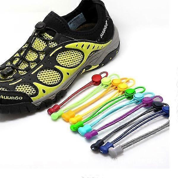 Elastic Shoelaces (including Drawstring) Solid Color - Black