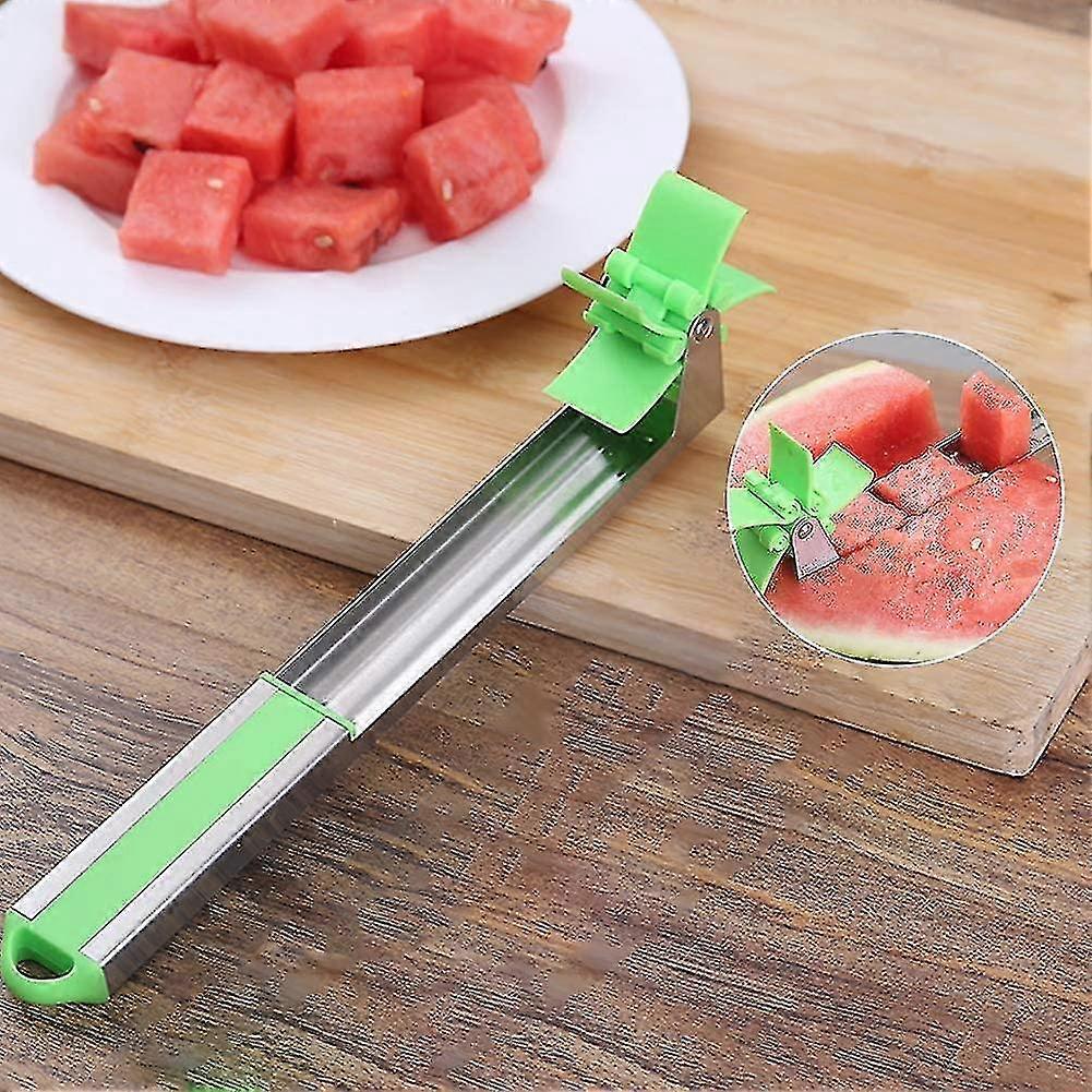 Pastèque Slicer Couteau Pinces Corer Fruit Melon Acier inoxydable