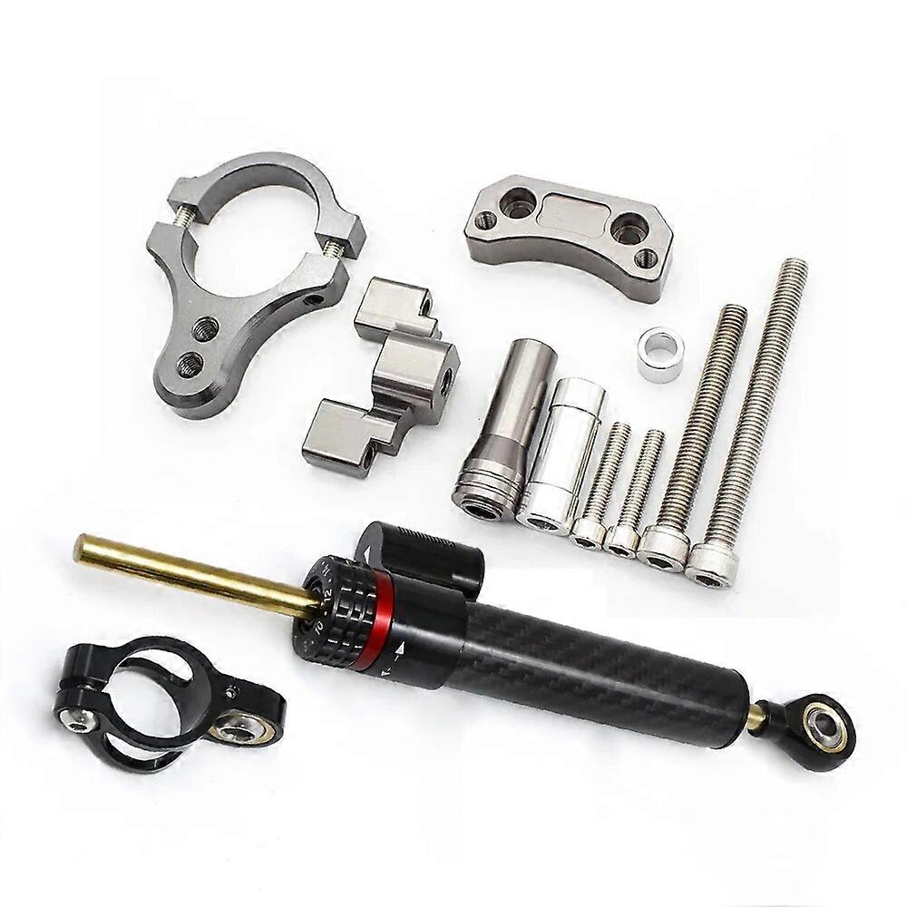 Steering Damper For G-booster Scooter CNC Motorcycle Stabilizer Steering Damper 50mm Clamp Mounting Bracket Support Kit