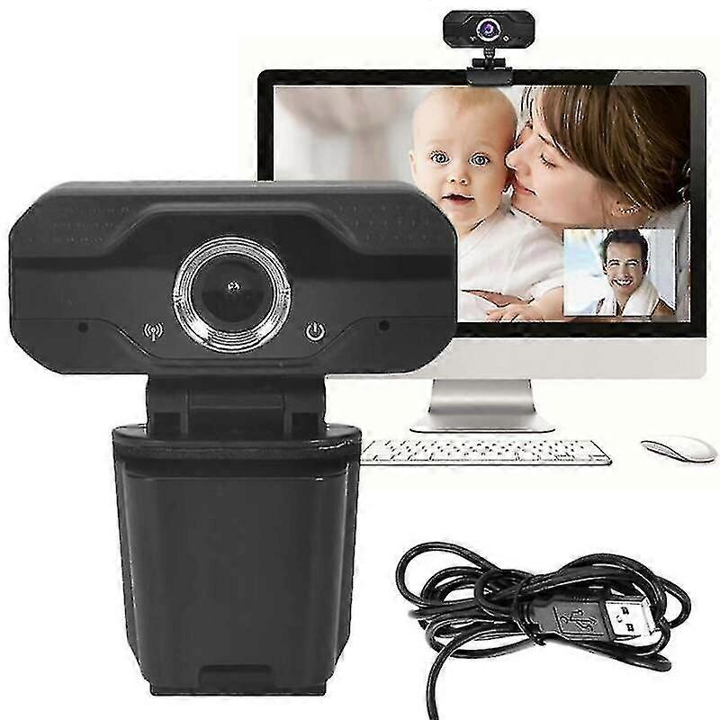 1080p Hd Webcam Desktop Laptop Web Camera Built-in Microph For Video Calling