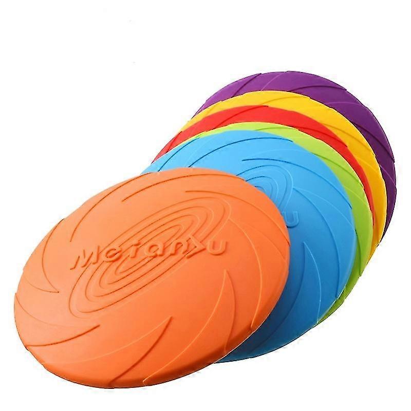 Pet Ufo Toys  Small Medium Large Dog Flying Discs Trainning Interactive Toy Puppy Rubber Fetch Flying Disc 15/18/22cm