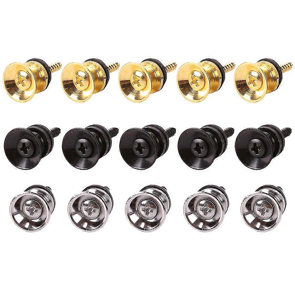 15pcs Guitar Strap Button Guitar Strap Endpin Electric Guitar Accessories