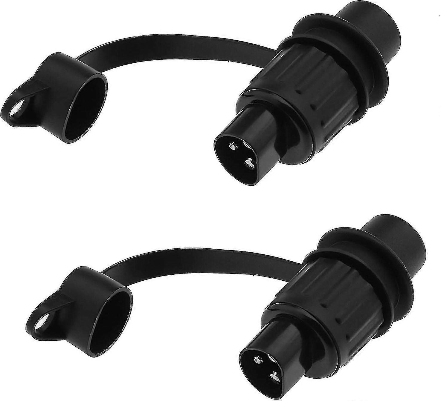 2pcs 3 פין 12v שקעי חשמל לקרוואן מכונות טרקטור רכב משאית קרוואן קרוואן סירת מוטורהום עם כיסוי גומי עמיד למים