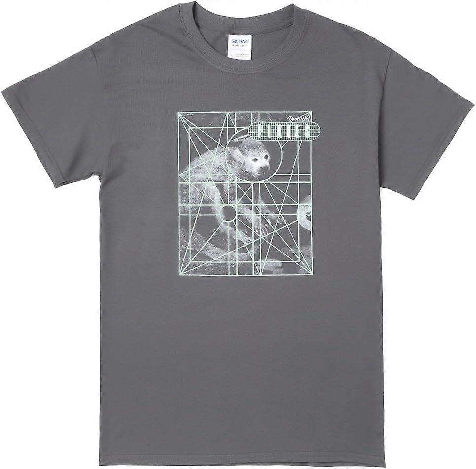 Pixies Monkey Grid T-Shirt - Siyah