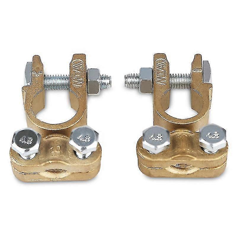 1 par bilbatteri messingkontakter batteriklemmeterminaler