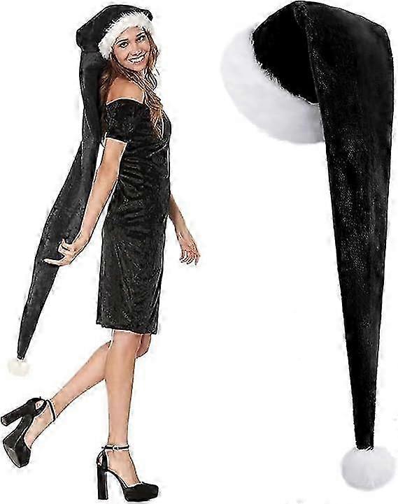 150 سنتيمتر قبعات عيد الميلاد قبعة سانتا للبالغين، طويل ديلوكس المخملية عيد الميلاد سانتا كلوز قبعة، للجنسين المخملية الراحة عيد الميلاد حزب قبعة رشاقته الفراء الكلاسيكية