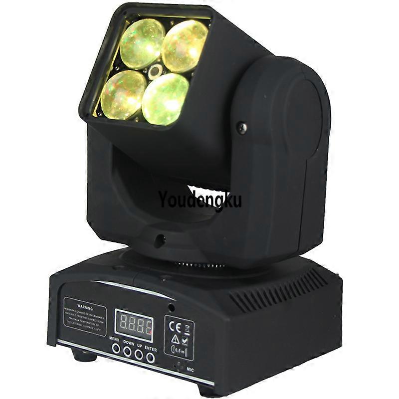 2pcs Small Moving head rgbw led zoom 4x10w 4-in-1 mini wash beam zoom 10 watt led moving head