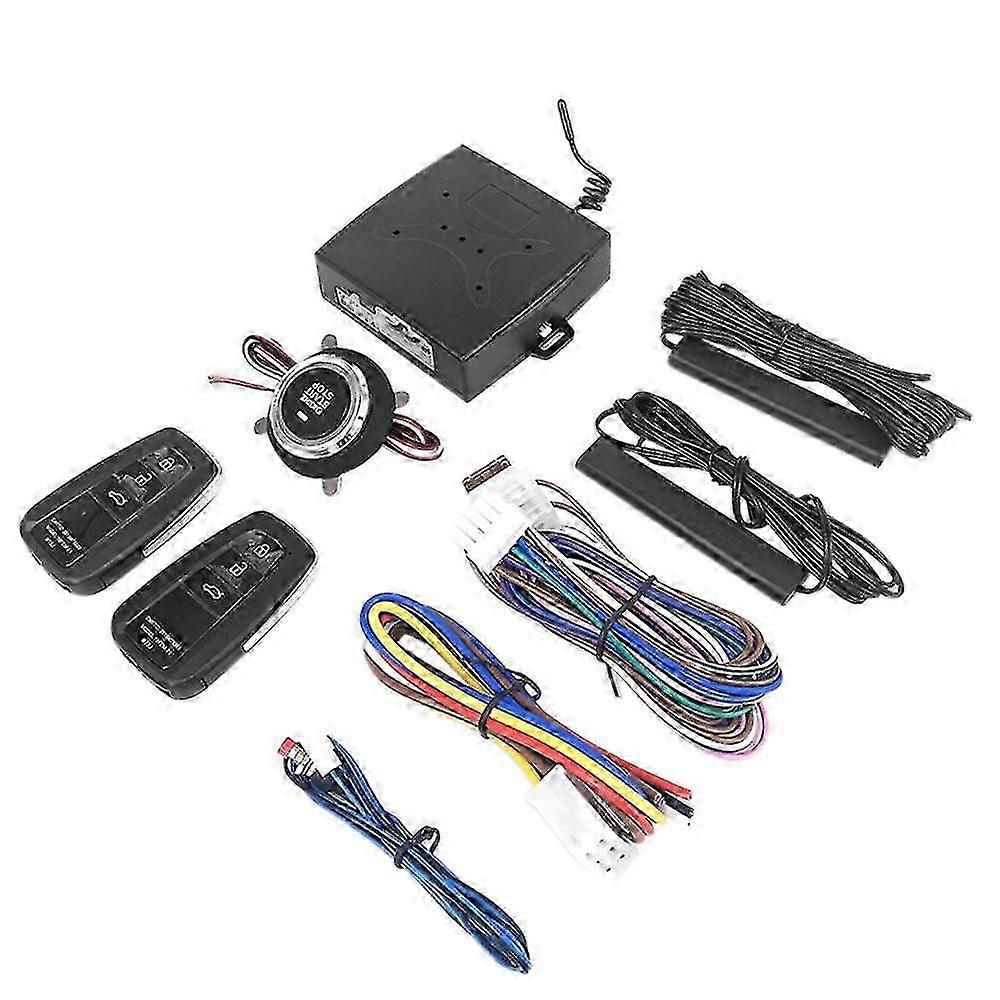 12v Car One-key Start System Keyless Entry Remote Control Pre-cooling And Pre-heating Pke Engine St
