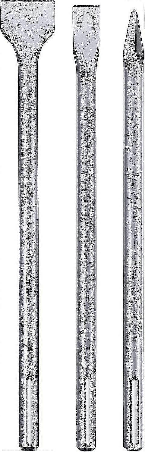 Set Of 3 Chisels For Sds-max Chuck Drills (3 Pieces, For All Sds-max Chuck Drill