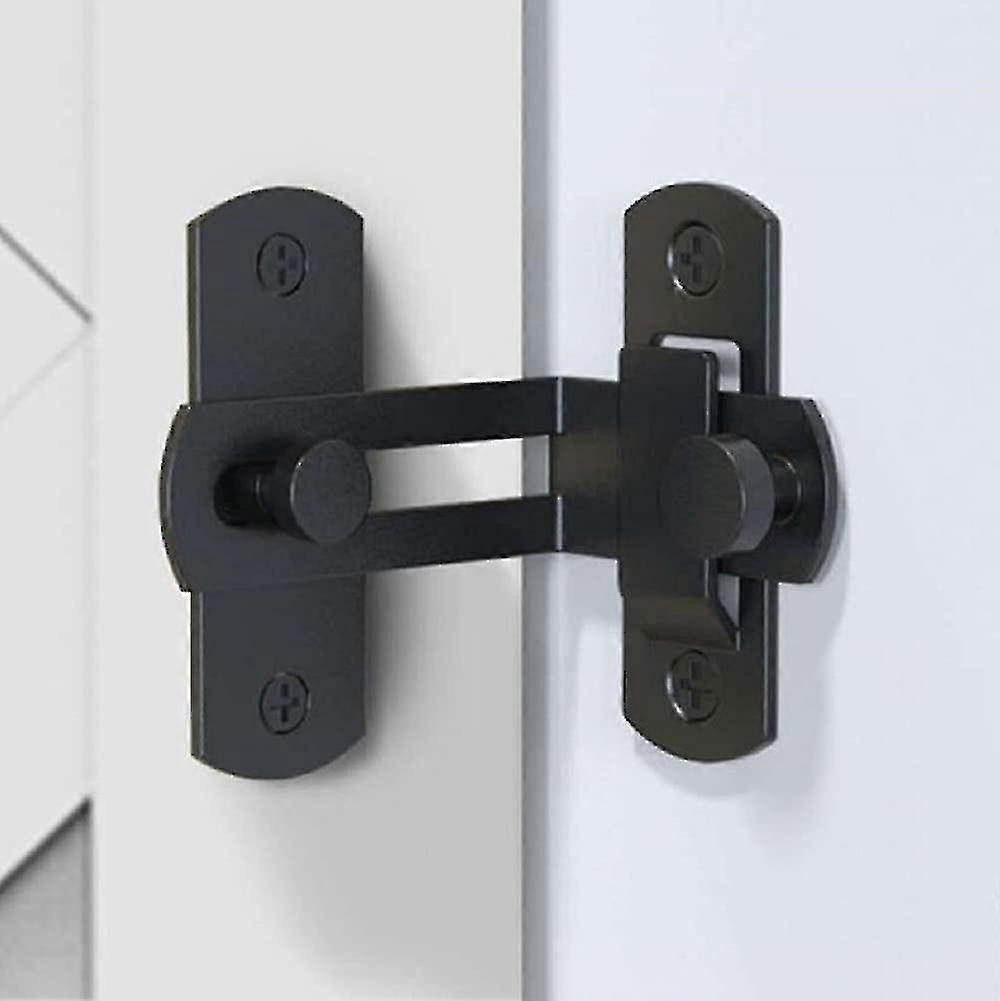 90 درجة الزاوية اليمنى قفل الباب مشبك الباب وقفل النافذة انزلاق قفل الباب قفل الباب (أسود)