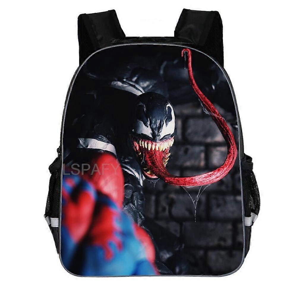 Superhelt Venom Skoletaske Rejserygsæk Skuldertaske Sort Primær Mochilas Gave til Børn Studerende