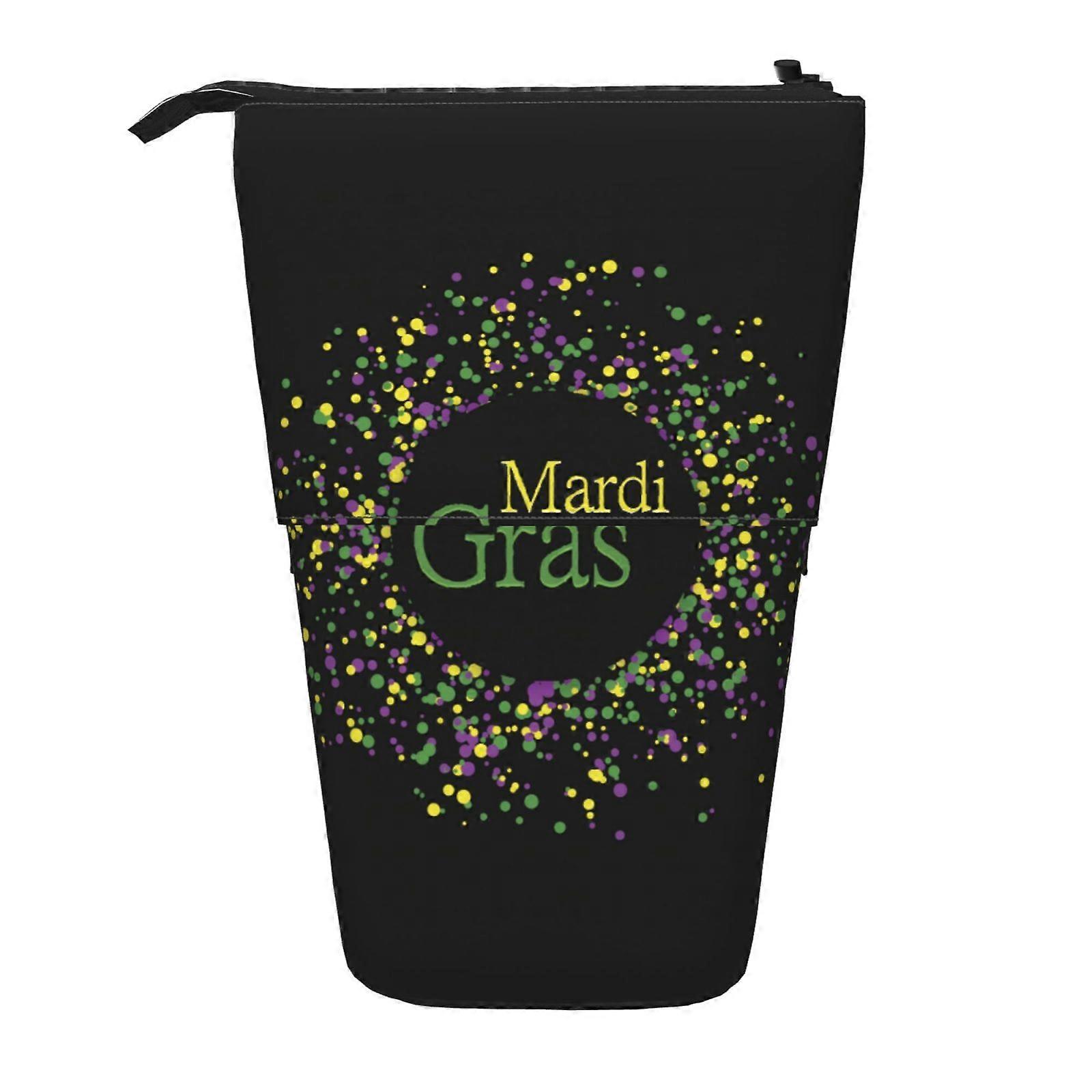 ماردي غرا مقلمة حقيبة قلم رصاص تلسكوبي مع سحاب حقيبة مكياج محمولة 13