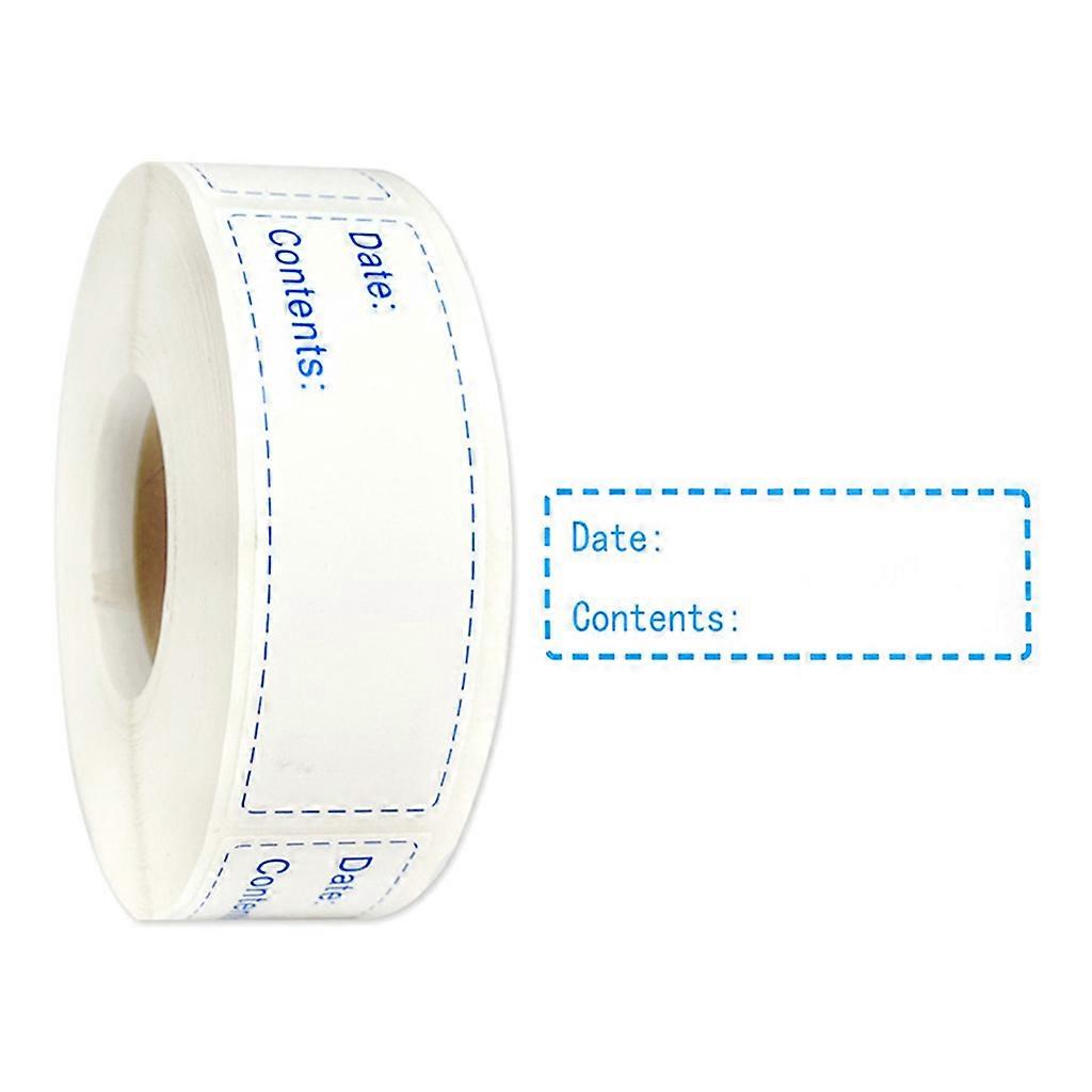 150/600pcs Food Labels Reminder Date Content Label for Food Storage
