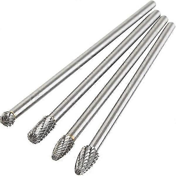 4pc Carbide Rotary Burrs Set Rotary File Set Grinding burrs