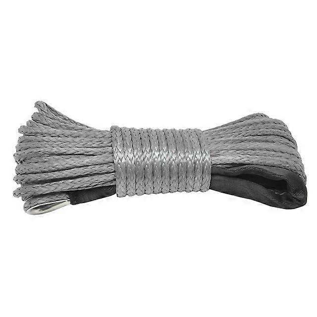 15m Winch Cable Kevlar Cable Towing Car Tow Strap Trailer Rope with Hook for ATV Off Road Accessories 7700lbs 3.5T xjcl