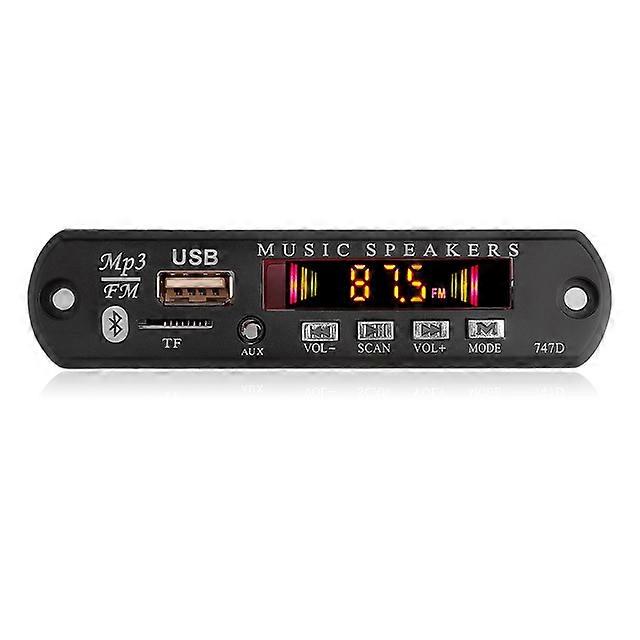 Color Screen 12V MP3 WMA Audio Module Decoder Board USB TF Radio Bluetooth5.0 Wireless Music Car MP3 Player With Remote Control