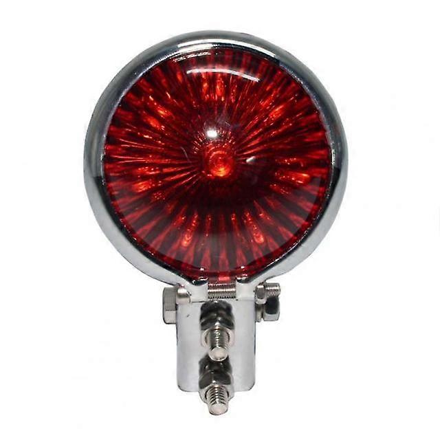 Rear Tail Light High Brightness Small Round Retro Motorcycle LED Brake Tail Signal Light