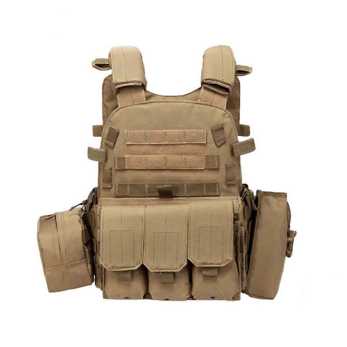 Molle がタクティカル ベスト アウトドア Molle ハンティング ベスト トレーニング ゲーム用の調整可能なモジュラー ギアを拡大